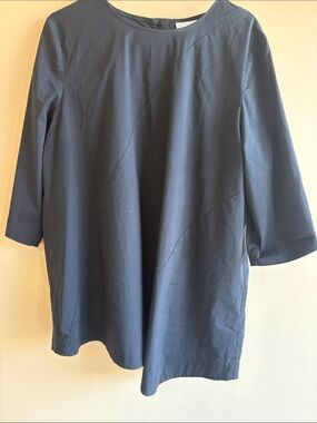 Men's Dark Blue Crewneck Long-Sleeve Tank Top